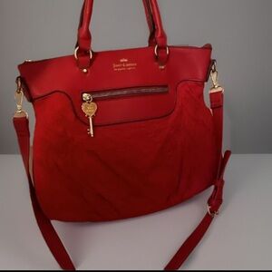 Cherry Red Vintage Juicy Couture Cloud 9 Puffer Purse Quilted bag